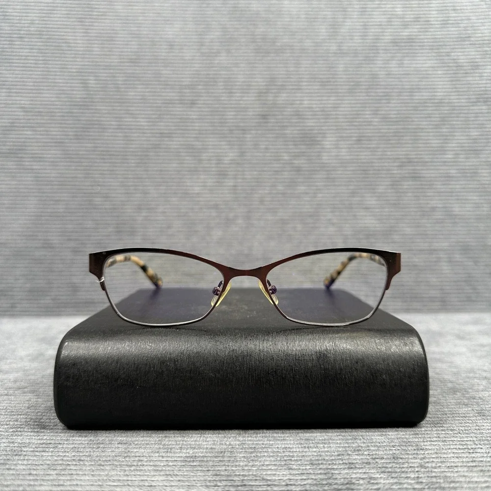 Marchon NYC East Side Surrey y2k Eyeglasses Brown Cat Eye Tortoise 51 16 135 210